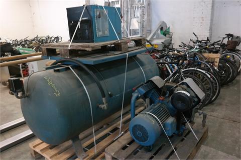 Werkstattkompressor "Mahle MTK 2000 H" mit Vorratskessel ca. 1.000 Liter
